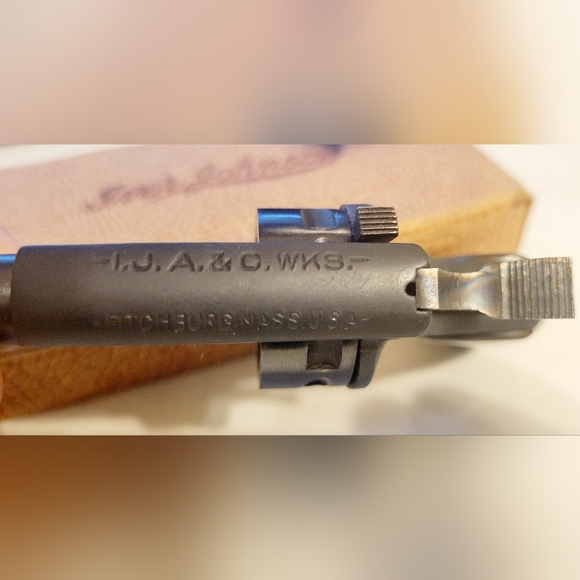 THEATRICAL PROP GUN IVER JOHNSON BLANK STARTER PISTOL W/ ORIGINAL BOX - Picture 5 of 10